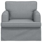 vidaXL Canapé Gris clair 84 x 80 x 85 cm tissu