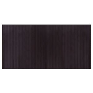 vidaXL Tapis rectangulaire marron foncé 100x200 cm bambou