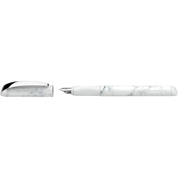 Stylo plume glam vip pointe moyenne mineral-white schneider