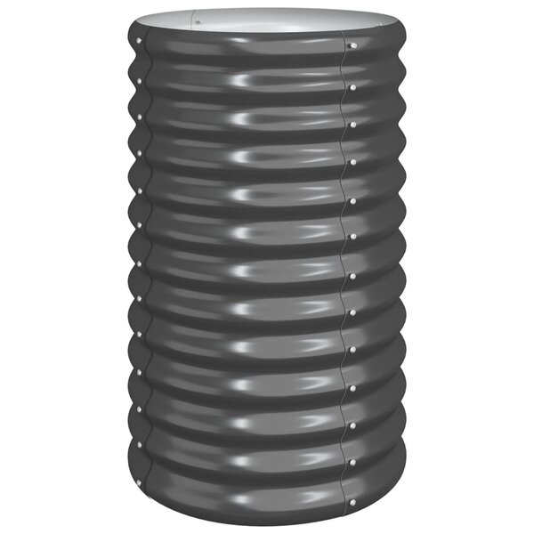 vidaXL Jardinière Acier enduit de poudre 40x40x68 cm Anthracite