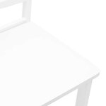 vidaXL Chaises à manger 2 Pièces blanc bois massif caoutchouc