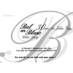 20 faire-part ivoire + enveloppes