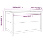 vidaXL Lit surélevé de jardin brun miel 119 5x82 5x78 cm pin massif