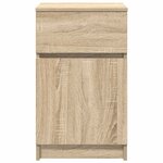 vidaXL Tables de chevet 2 Pièces chêne sonoma 39x35x65 cm bois ingénierie