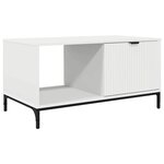 vidaXL Table basse Blanc 90 x 49 x 46 cm Bois d'ingénierie