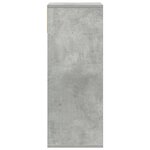 vidaXL Bibliothèque gris béton 34x31x80 cm bois d’ingénierie