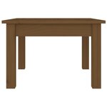 vidaXL Table basse Marron miel 45x45x30 cm Bois massif de pin