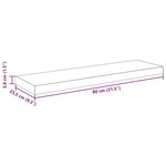 vidaXL Étagère flottante murale chêne 80x23 5x3 8 cm MDF