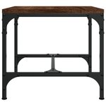vidaXL Tables d'appoint 2 Pièces Chêne marron 40x40x35 cm Bois ingénierie