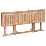 vidaXL Mobilier à dîner d'extérieur pliable 7 Pièces Bois solide de teck