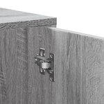 vidaXL Armoire d'angle sonoma gris 160x40x45 cm bois d'ingénierie