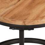 vidaXL Tables gigognes 3 Pièces bois massif d'acacia