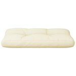 vidaXL Coussin de palette crème 80x40x12 cm tissu