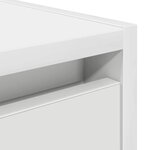 vidaXL Table de chevet murale blanc 38x34x40 cm