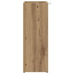 vidaXL Porte-parapluie avec stockage Chêne artisanal 20 x 20 x 55 5 cm