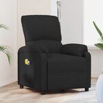 vidaXL Fauteuil électrique de massage Noir Tissu