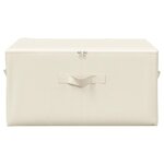 vidaXL Boîtes de rangement 2 Pièces Tissu 43x34x23 cm Crème