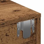 vidaXL Étagère murale avec tiroirs vieux bois bois d'ingénierie