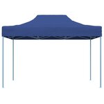 vidaXL Tente de réception pliable professionnelle 3x4 m Acier Bleu