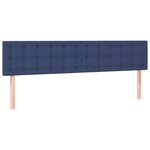 vidaXL Têtes de lit 2 Pièces Bleu 80x5x78/88 cm Tissu