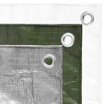 vidaXL Bâche 180 g/m² 8x10 m Blanc PEHD