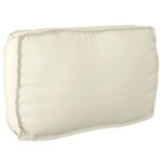vidaXL Coussin pour dossier de palette Crème 70 x 40 x 12 cm