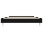 vidaXL Cadre de lit sans matelas noir 90x190 cm bois ingénierie