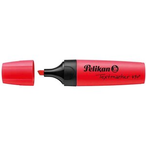 Surligneur textmarker 490 pointe biseautée 1 - 5 mm rouge fluo x 10 pelikan