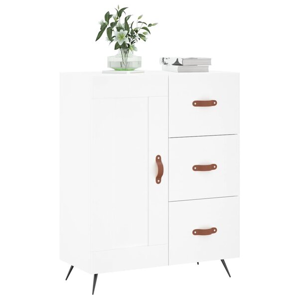 vidaXL Buffet blanc 69 5x34x90 cm bois d'ingénierie