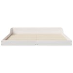 vidaXL Cadre de lit Blanc 160 x 220 cm Bois massif en pin