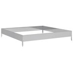 vidaXL Lit surélevé de jardin 100x100x18 5 cm acier inoxydable