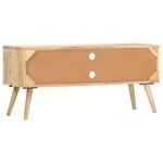 vidaXL Meuble TV 100x30x45 cm bois massif de manguier