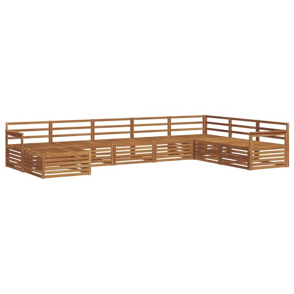 vidaXL Ensemble de canapés d'extérieur 8 pc Naturel