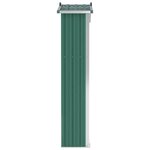 Vidaxl abri de jardin vert 116x45x175 cm acier galvanisé