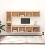 vidaXL Meubles TV 6 Pièces Bois massif de pin