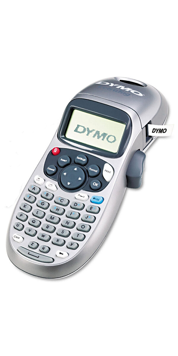 DYMO LetraTag LT-100H Plus étiqueteuse clavier ABC écran large 2 cassettes  ruban 1 support mural - La Poste