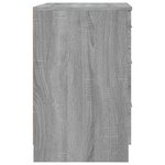 vidaXL Table de chevet Sonoma gris 40x40x63 cm Bois d'ingénierie