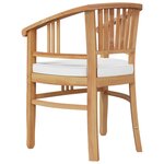 vidaXL Ensemble à manger de jardin 7 Pièces Bois de teck solide