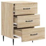 vidaXL Cabinet de chevet avec tiroir Chêne Sonoma 43 x 41 x 66 5 cm