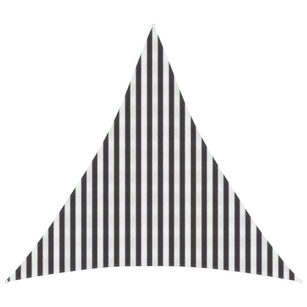 vidaXL Voile d'ombre 4 x 4 x 4 m HDPE Triangulaire Anthracite et blanc