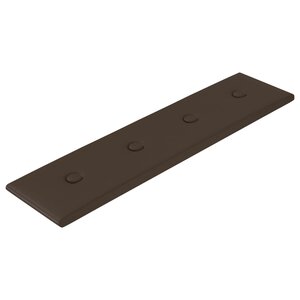 vidaXL Tête de lit murale 12 pc Marron Simili cuir