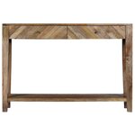 vidaXL Table console Bois de manguier massif 118 x 30 x 80 cm