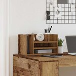 vidaXL Organiseur de bureau chêne artisanal 44.5 x 24 x 25 cm