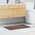 vidaXL Tapis de bain Marron 50 x 80 cm Polypropylène