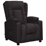 vidaXL Fauteuil inclinable Noir Similicuir