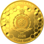 Monnaie GOLD BEE 1/10 Oz Or 25$ Niue 2026 (PRÉCOMMANDE)