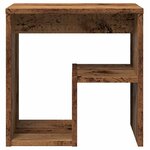 vidaXL Table de chevet vieux bois 40x30x40 cm bois d'ingénierie