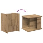 vidaXL Étagère à magazines Chêne artisanal 35 x 35 x 45 cm