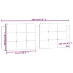 vidaXL Coussin de tête de lit cappuccino 160 cm similicuir