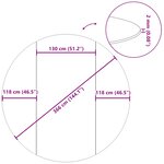 vidaXL Bâche de piscine gris clair Ø366 cm géotextile polyester